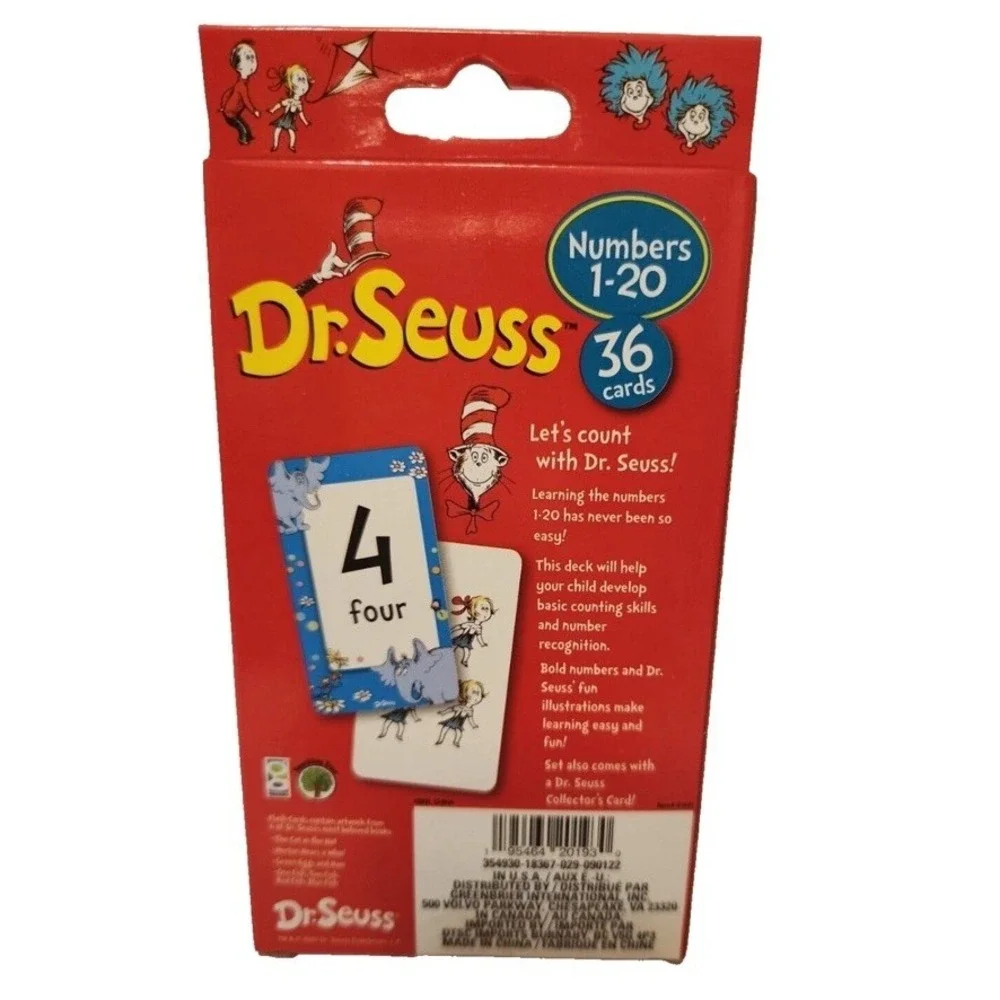 Dr. Seuss Learning Flash Cards: ABC's & Words/Colors & Shapes/Numbers - Lot of 3